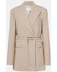 Sportmax - Tubinga Belted Virgin Wool Blazer - Lyst