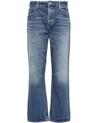 Citizens of Humanity Denim Neve Distressed Low-rise Organic Straight ...