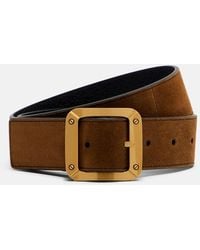 Acne Studios - Reversible Suede Belt - Lyst