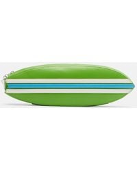 STAUD - Surfboard Striped Leather Clutch - Lyst