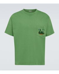 Bode - T-Shirt Swan aus Baumwoll-Jersey - Lyst