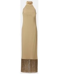‎Taller Marmo - Berlin Fringed Crepe Cady Gown - Lyst