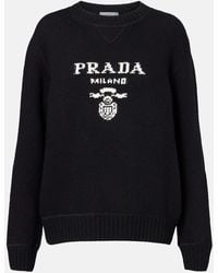 Prada - Pullover Aus Wolle Und Kaschmir - Lyst