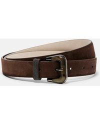 Brunello Cucinelli - Monili Suede Belt - Lyst