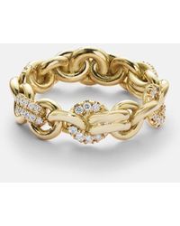 Spinelli Kilcollin - Ring Fused Serpens Medium Aus 18Kt Gelbgold Mit Diamanten - Lyst