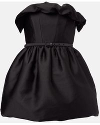 Roland Mouret - Abito Corto Con Volant E Cintura - Lyst