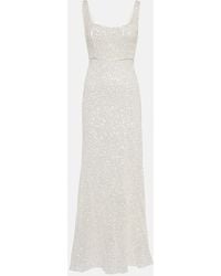 RIXO London - Bridal Megan Sequined Maxi Dress - Lyst