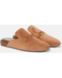 Christian Louboutin - Coolito Donna Suede Slippers - Lyst