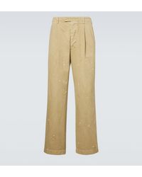 AURALEE - Distressed Cotton Chinos - Lyst