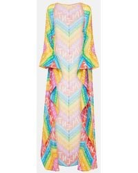 Valentino - Logo Cotton-Blend Beach Cover-Up - Lyst