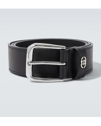 Gucci - Gg Leather Belt - Lyst