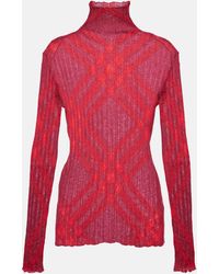 Burberry - Mohair-blend Turtleneck Sweater - Lyst