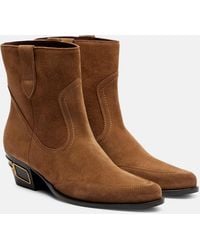 Etro - Suede Ankle Boots - Lyst