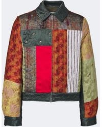 Dries Van Noten - Embellished Patchwork Blouson Jacket - Lyst