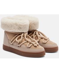 Inuikii - Classic Shearling-Trimmed Suede Snow Boots - Lyst