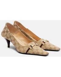Gucci - Vittoria 55 Gg Canvas Pumps - Lyst