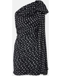 Patou - Polka-Dot One-Shoulder Minidress - Lyst
