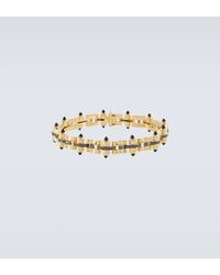 Rainbow K - Celeste 14kt Gold Link Bracelet With Diamonds And Onyx - Lyst