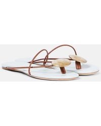 Christopher Esber - Doma Embellished Leather Sandals - Lyst