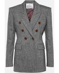 Vivienne Westwood - Wool-Blend Double Breasted Blazer - Lyst