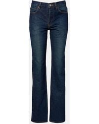 Saint Laurent - Jeans Bootcut A Vita Media - Lyst