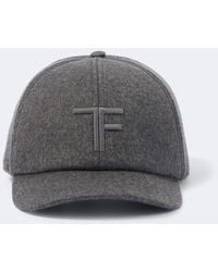 Tom Ford - Logo Cashmere Baseball Cap - Lyst