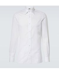 Rubinacci - Camisa De Popelin De Algodon - Lyst