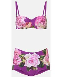 Dolce & Gabbana - Bedruckter Bikini - Lyst
