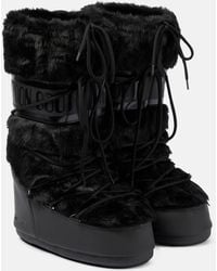 Moon Boot - Icon Faux-fur Snow Boots - Lyst