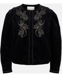 Isabel Marant - Pietra Embellished Cotton Jacket - Lyst