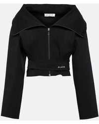 Alaïa - Cropped Jacket - Lyst