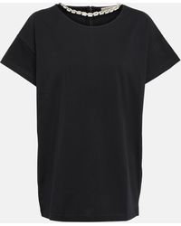 Christopher Kane - Embellished Cotton T-shirt - Lyst
