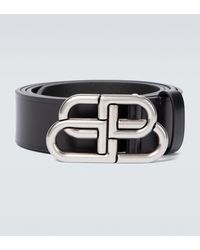 balenciaga logo belt