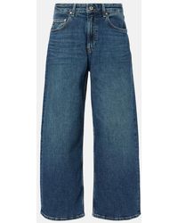 AG Jeans - High-Rise Wide-Leg Jeans - Lyst