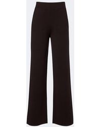 Max Mara - Knitted Wool-Blend Wide-Leg Pants - Lyst