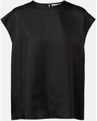 Asceno - Dasha Silk Twill Top - Lyst