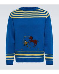 Bode - Pony Lasso Wool-blend Sweater - Lyst