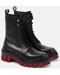 Christian Louboutin - Dune Trott Alta Leather Platform Boots - Lyst