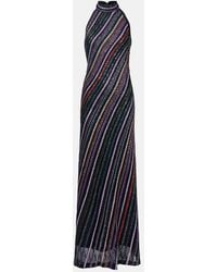 Missoni - Robe Aus Haekelstrick Mit Pailletten - Lyst