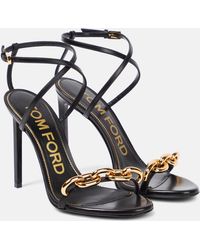 Tom Ford - Chain Leather Sandals - Lyst