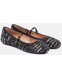 Gianvito Rossi - Mary Ribbon 05 Boucle Mary Jane Flats - Lyst