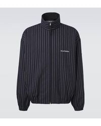 Acne Studios - Zip-Up Jacket With Pinstripe Pattern - Lyst