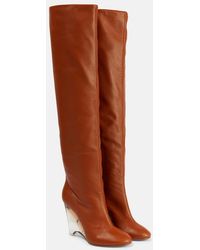 Alaïa - Leather Knee-High Boots - Lyst