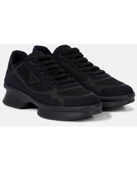 Prada - Technical Mesh Sneakers - Lyst