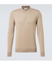 Lardini - Wool, Silk, And Cashmere Polo Sweater - Lyst