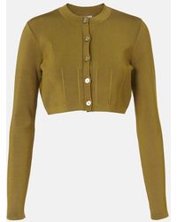 Galvan London - Atalanta Cropped Cardigan - Lyst