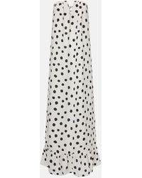 Adriana Degreas - Abito Bustier A Pois - Lyst