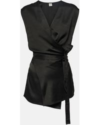 TOTEME - Top Asymetrique En Satin - Lyst