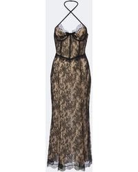 Alessandra Rich - Lace Bustier Dress - Lyst