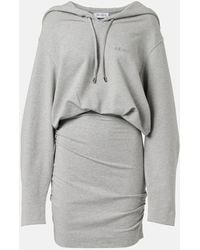 The Attico - Cotton-Blend Jersey Sweatshirt Dress - Lyst